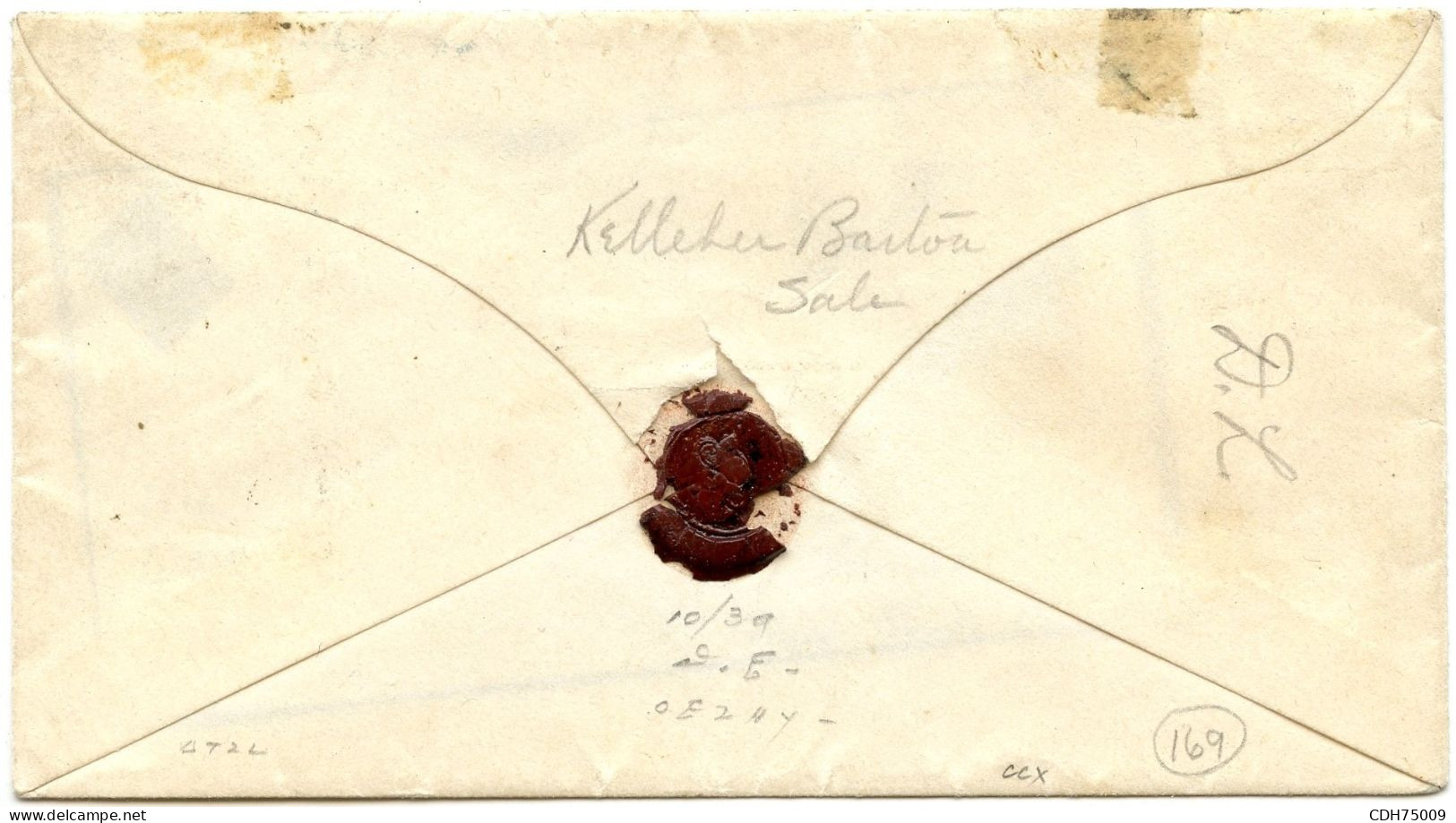 ETATS UNIS - BLOOD'S CITY DISPATCH + 5C FRANKLIN SUR LETTRE DE PHILADELPHIE POUR NEW YORK SIGNEE ROUMET - Storia Postale