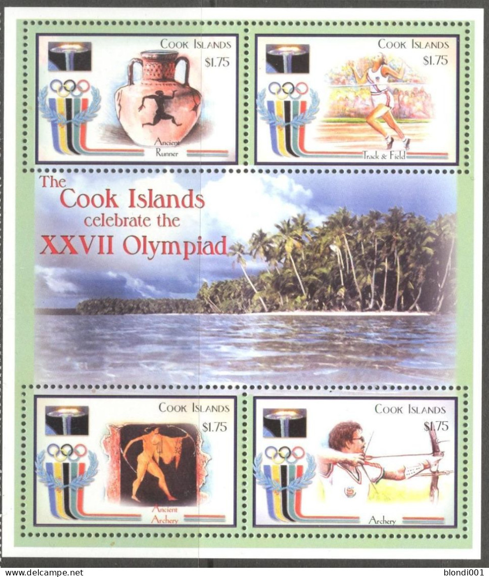 Olympic 2000 - Olympiques - History - COOK ISLANDS - S/S MNH - Ete 2000: Sydney