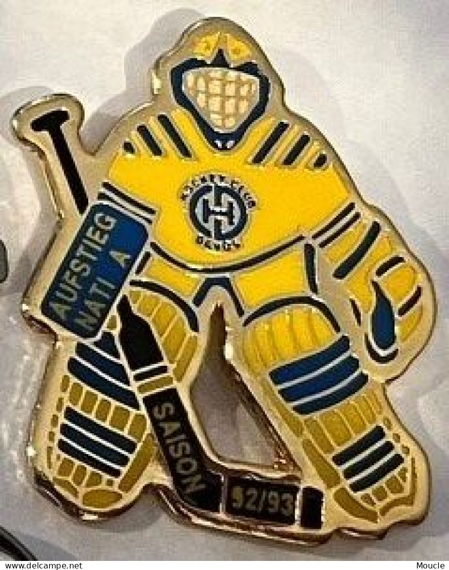 HOCKEY SUR GLACE - GARDIEN - GOALIE - HC DAVOS SAISON 92/93 - AUFSTIEG NATI A - SVIZZERA - SCHWEIZ - SUISSE -  (ROUGE) - Invierno