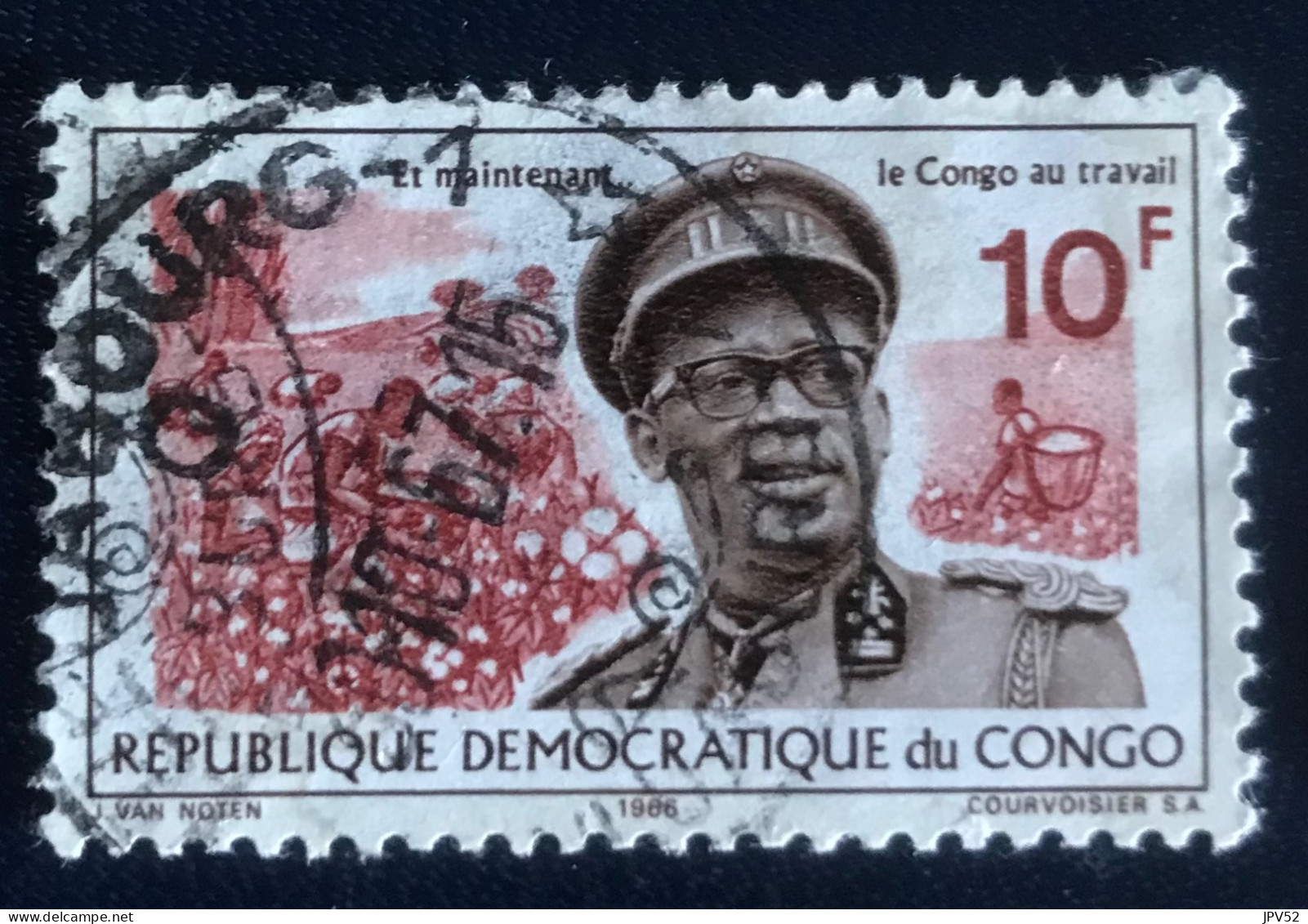 République Démocratique Du Congo - C3/38 - 1966 - (°)used - Michel 262 - Generaal Mobutu - Usados