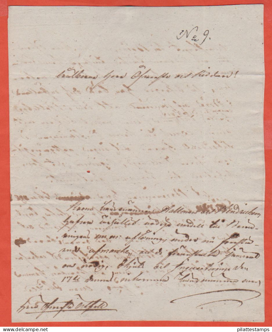 SUEDE LETTRE DE 1814 AFFRANCHIE AVEC 2 PLUMES BLANCHES - Prefilatelia