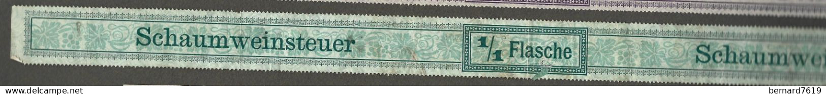 Timbre  -erinnophilie -  Tabac   - Autriche - Schaumweinsteuer  - 1/1 Flasche - Revenue Stamps