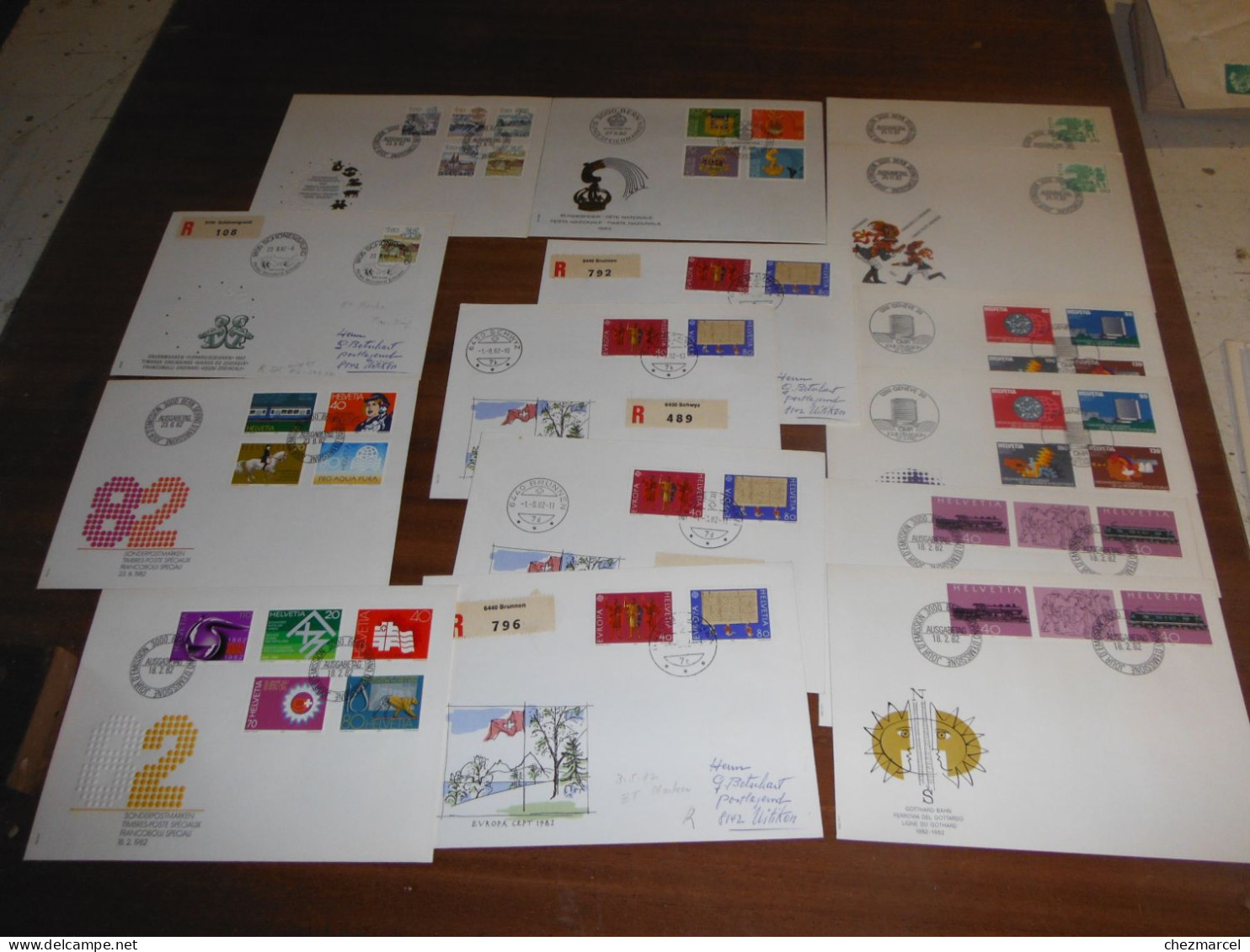 a saisir gros lot de lettres-fdc-entiers-cartes maximum epoques differentes 27 photos