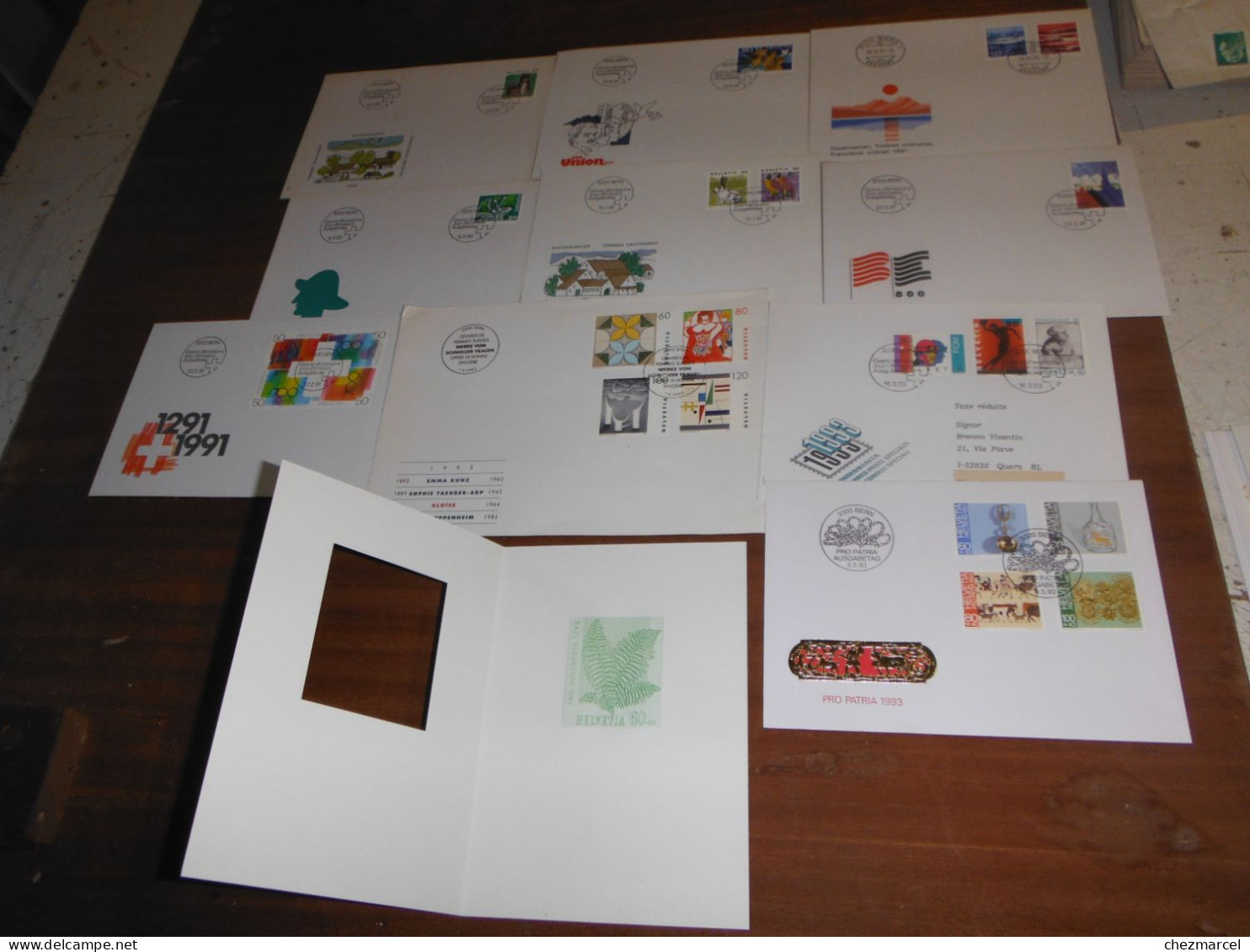 a saisir gros lot de lettres-fdc-entiers-cartes maximum epoques differentes 27 photos