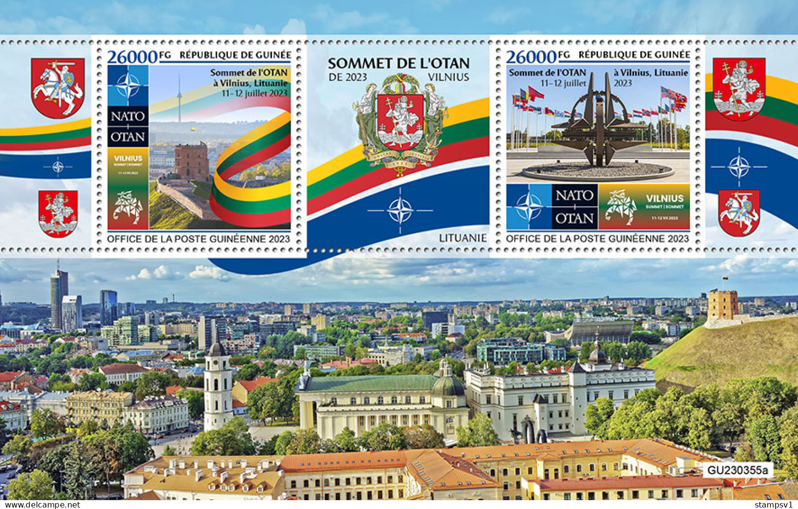 Guinea  2023 NATO Vilnius Summit. (355 OFFICIAL ISSUE - NATO