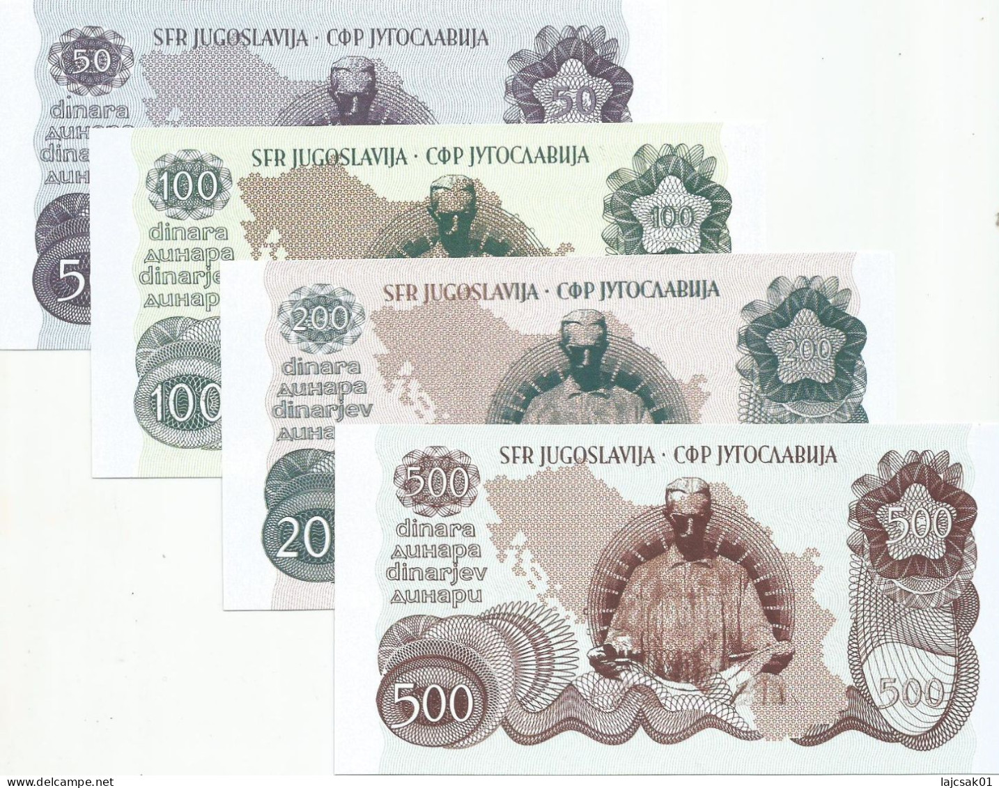 Serbia Nikola Tesla Souvenir Fantasy Banknote Set Of 4 - Serbia