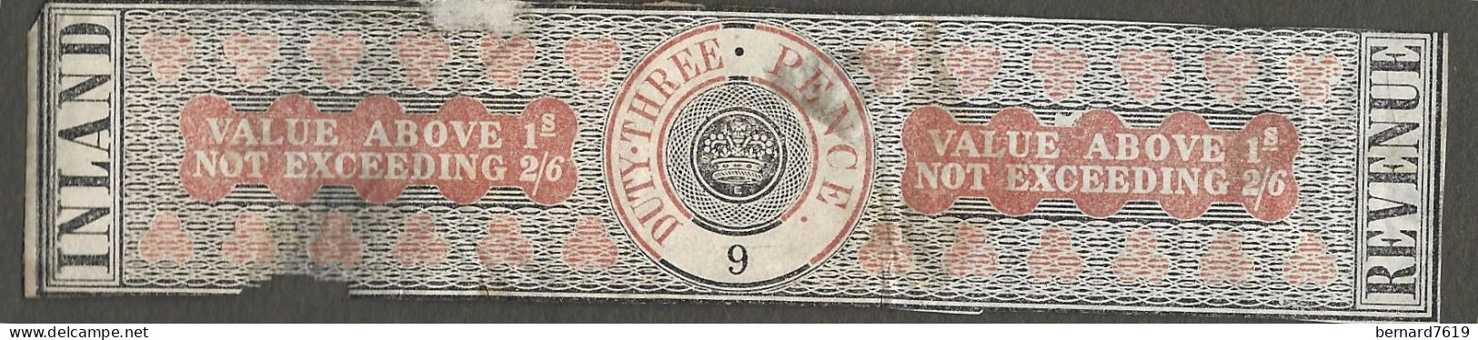 Bande - Tabac - Royaume Uni ?   Taxe - Duty Three  Half  Pence - Inland Revenue - Revenue Stamps