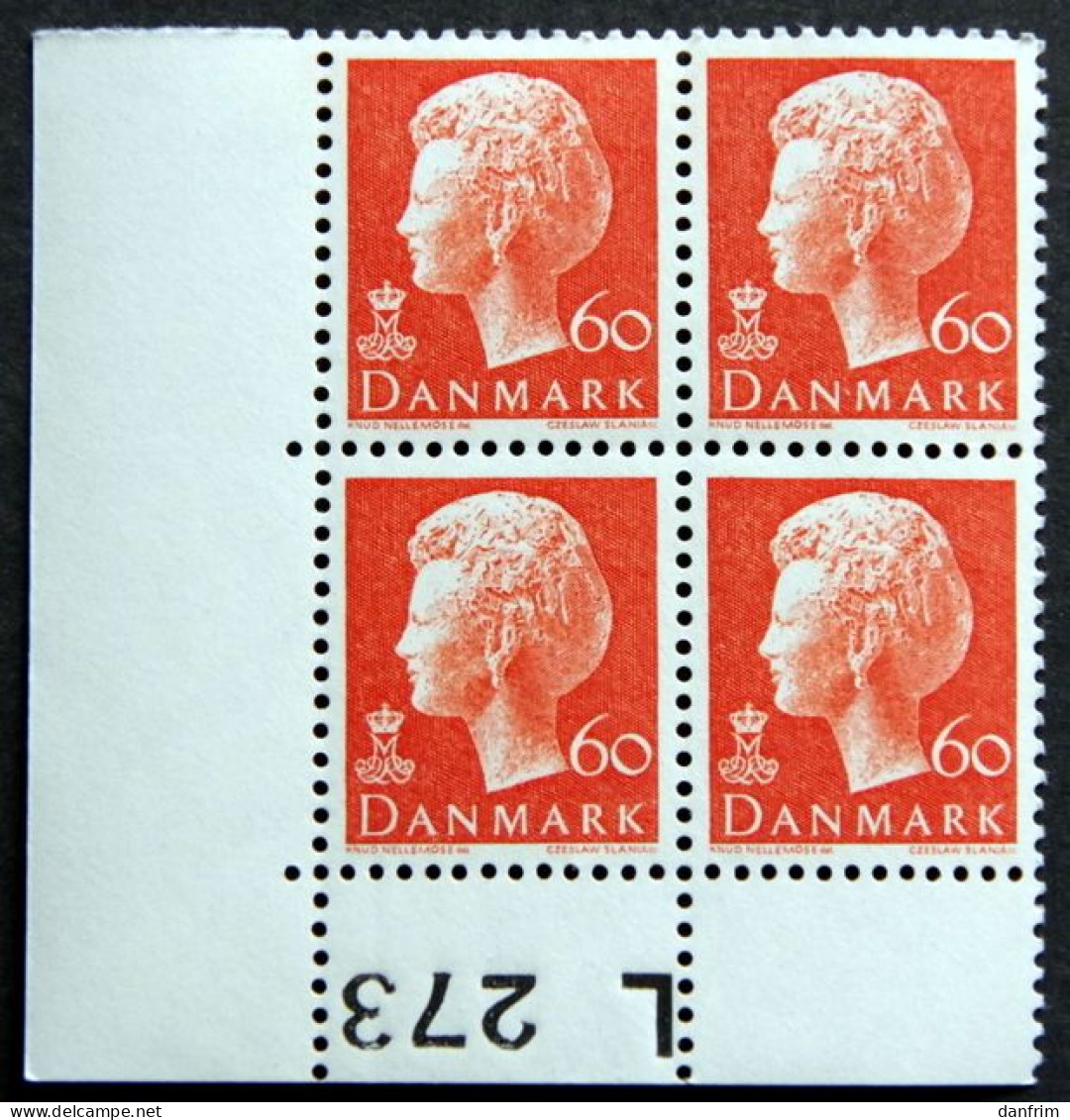 Denmark 1974    Queen Margrethe II   Cz.Slania  MiNr569y   MNH (** )    (lot KS 1484) - Unused Stamps