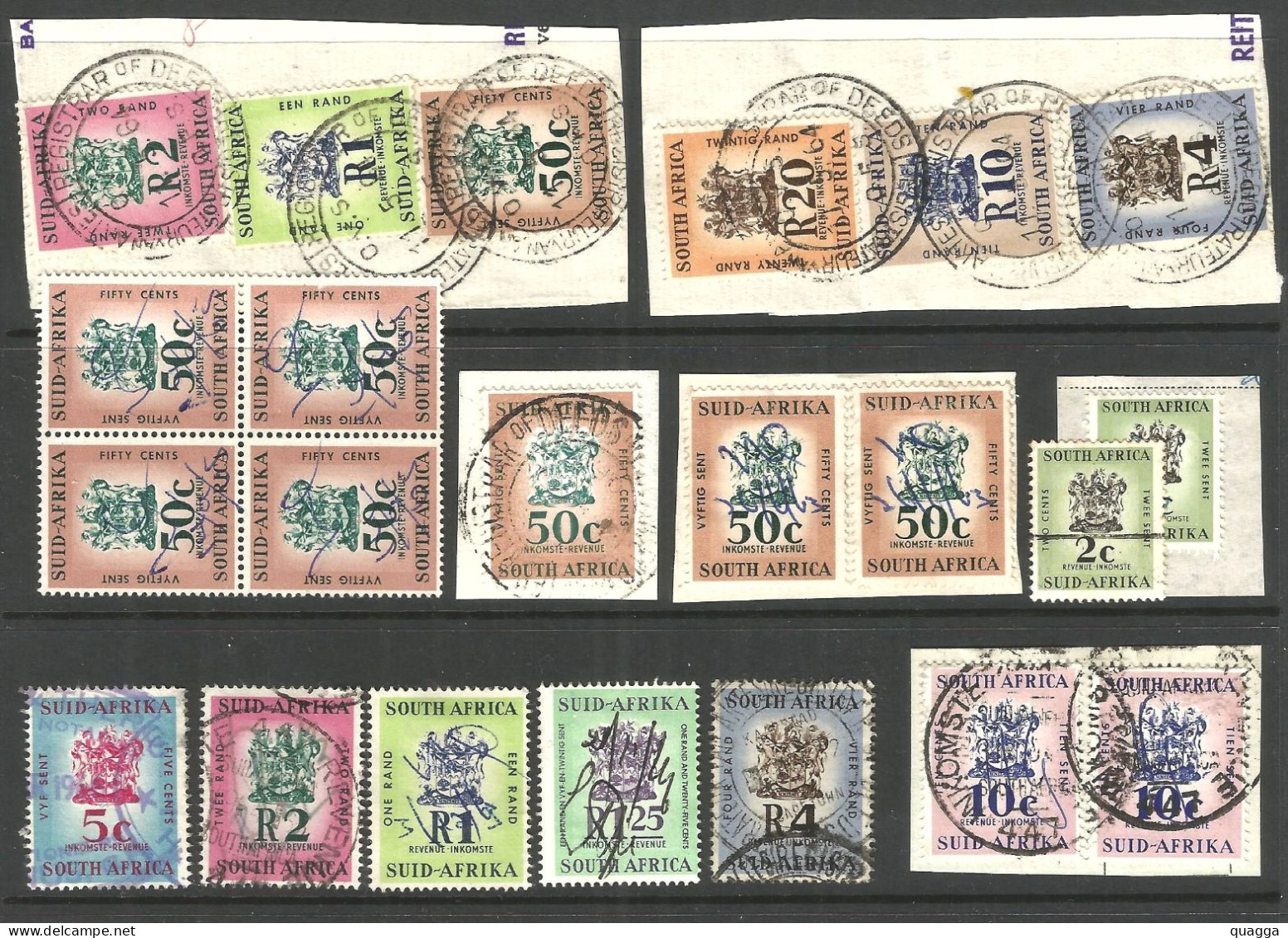 South Africa 1961/68. REVENUE Selection As Per Scan. - Usados