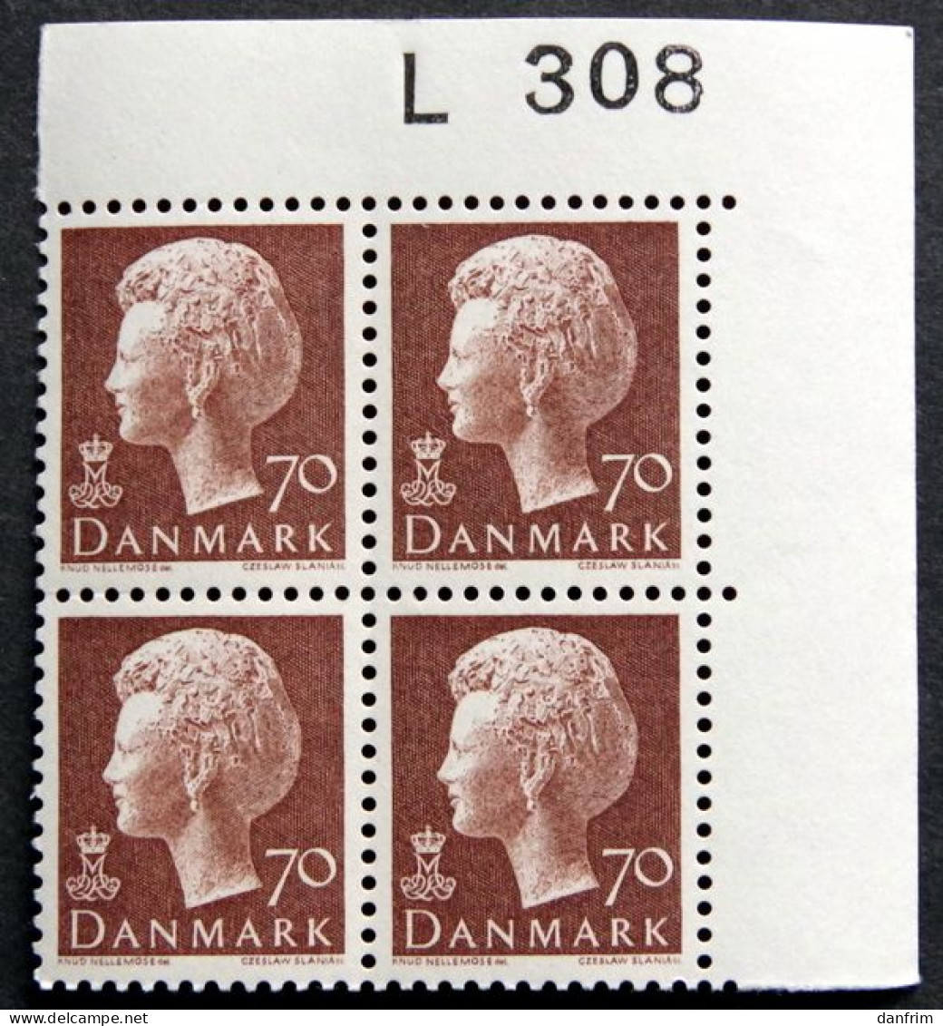 Denmark 1974    Queen Margrethe II   Cz.Slania  MiNr570y   MNH (** )    (lot KS 1491) - Unused Stamps