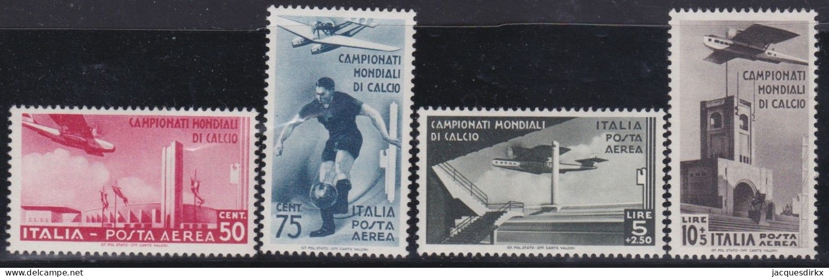 Italy   .  Y&T   .     Airmail  64/67   (2 Scans)     .    **      .    MNH - Correo Aéreo