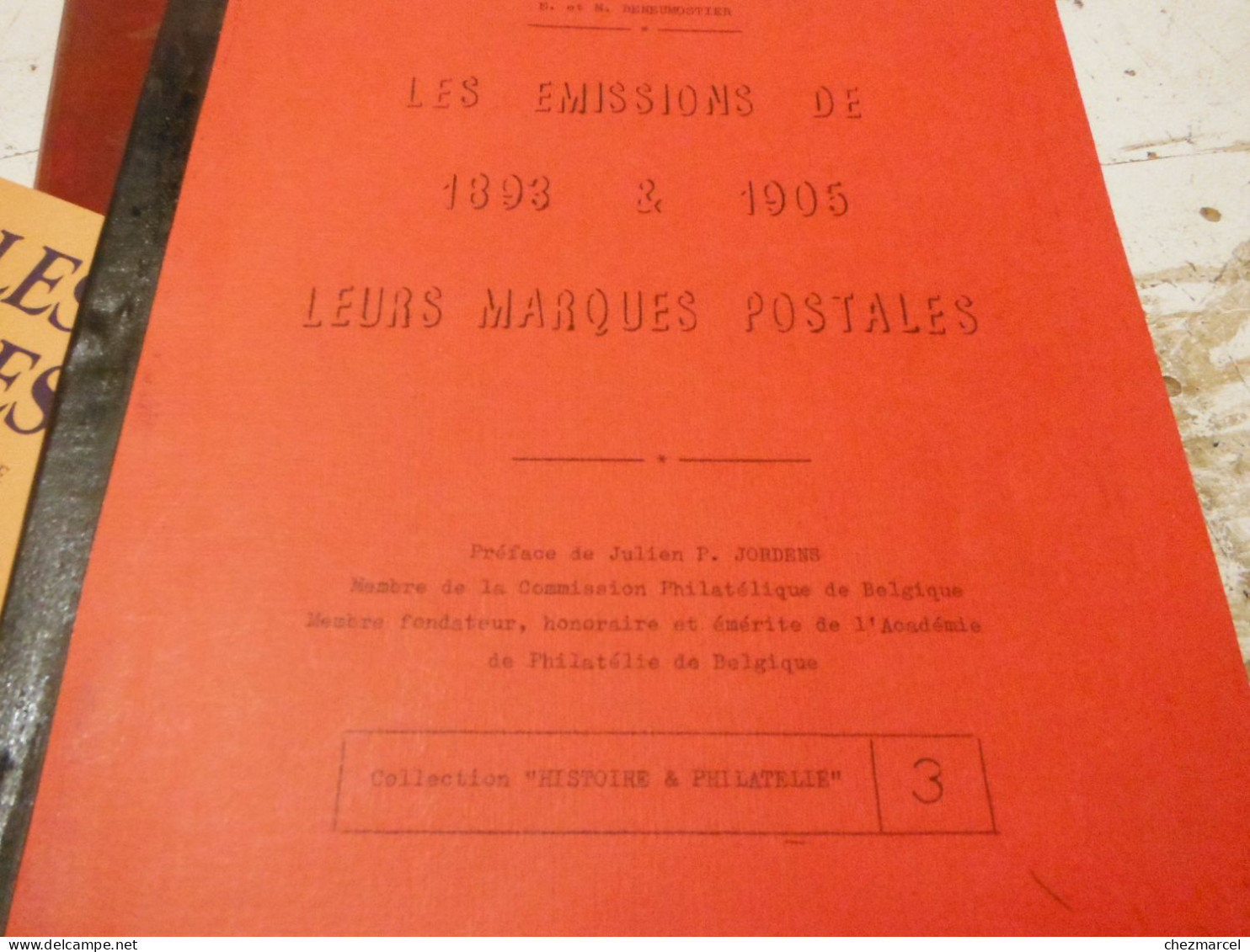 BELGIQUE-2 livres initiation aux classiques belges -les emissions de 1893 -1905 leurs marques postales