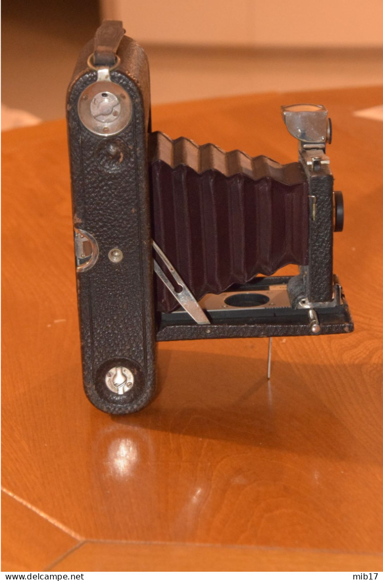 Appareil Photo Ancien EASTMAN Folding Pocket Kodak N°3 Mod A Film 118 Marron Bordeau - Fotoapparate