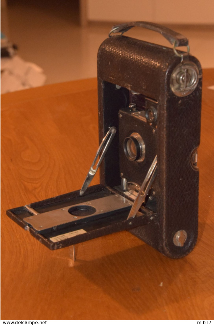 appareil photo ancien EASTMAN Folding pocket Kodak n°3 mod A film 118 marron bordeau