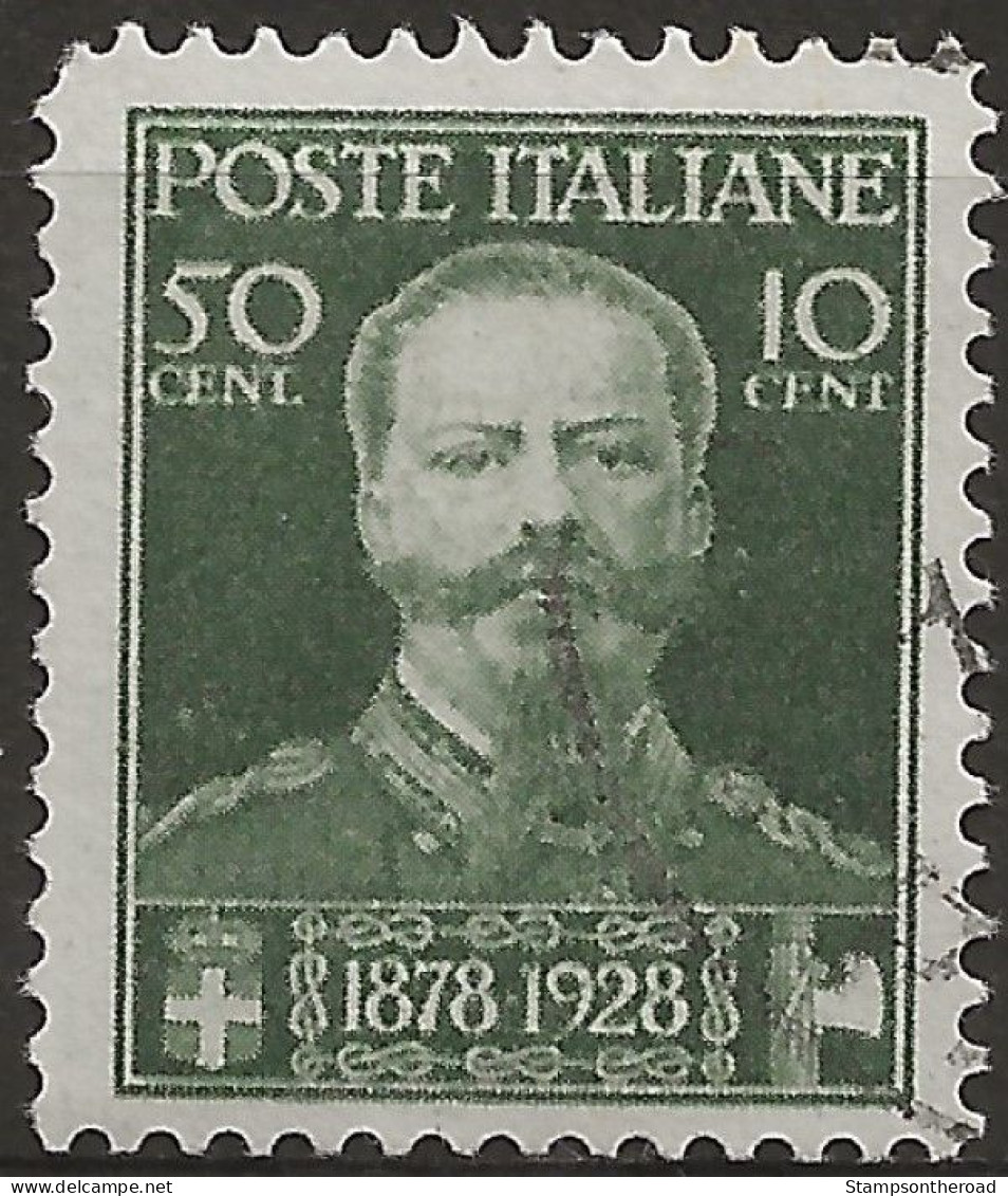 IT239U1 Regno D'Italia 1929, Sassone Nr. 239, Francobollo Usato Per Posta °/ - Oblitérés