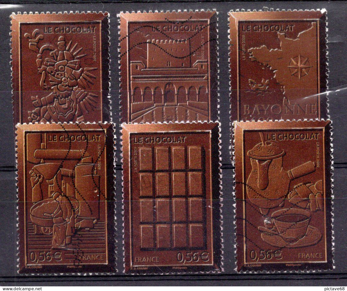 FRANCE / SERIE N° 4356 à 4365 Oblitérés - Le Chocolat - Oblitérés