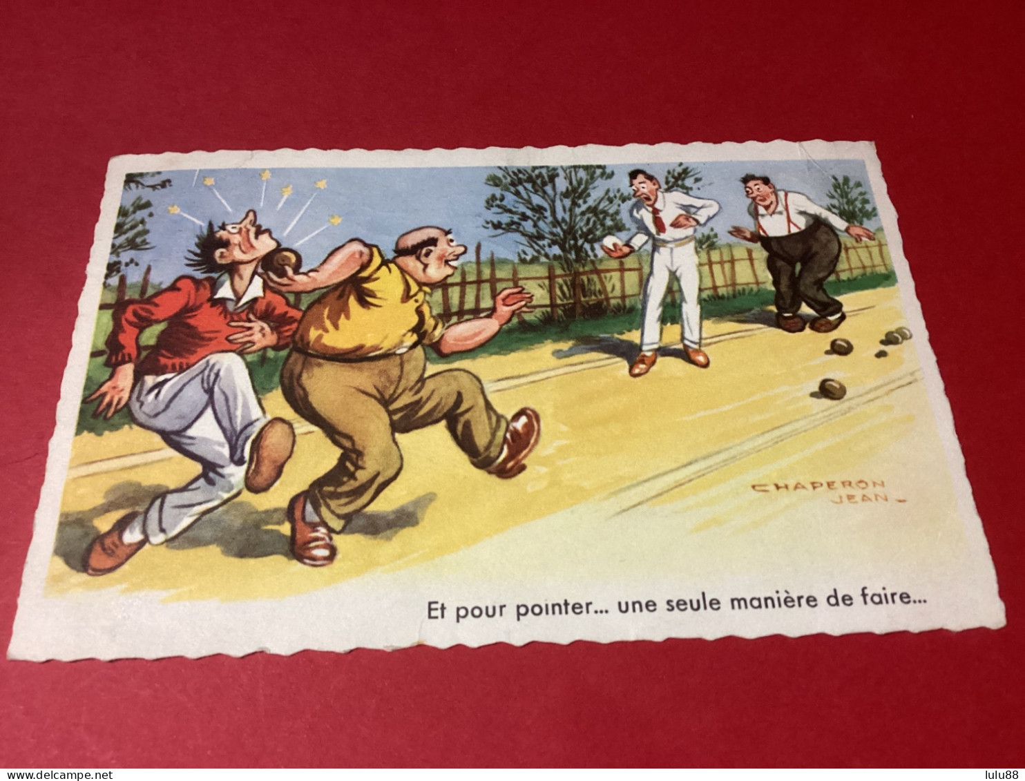 CHAPERON Jean. Joueurs De Boules. Boulistes - Chaperon, Jean