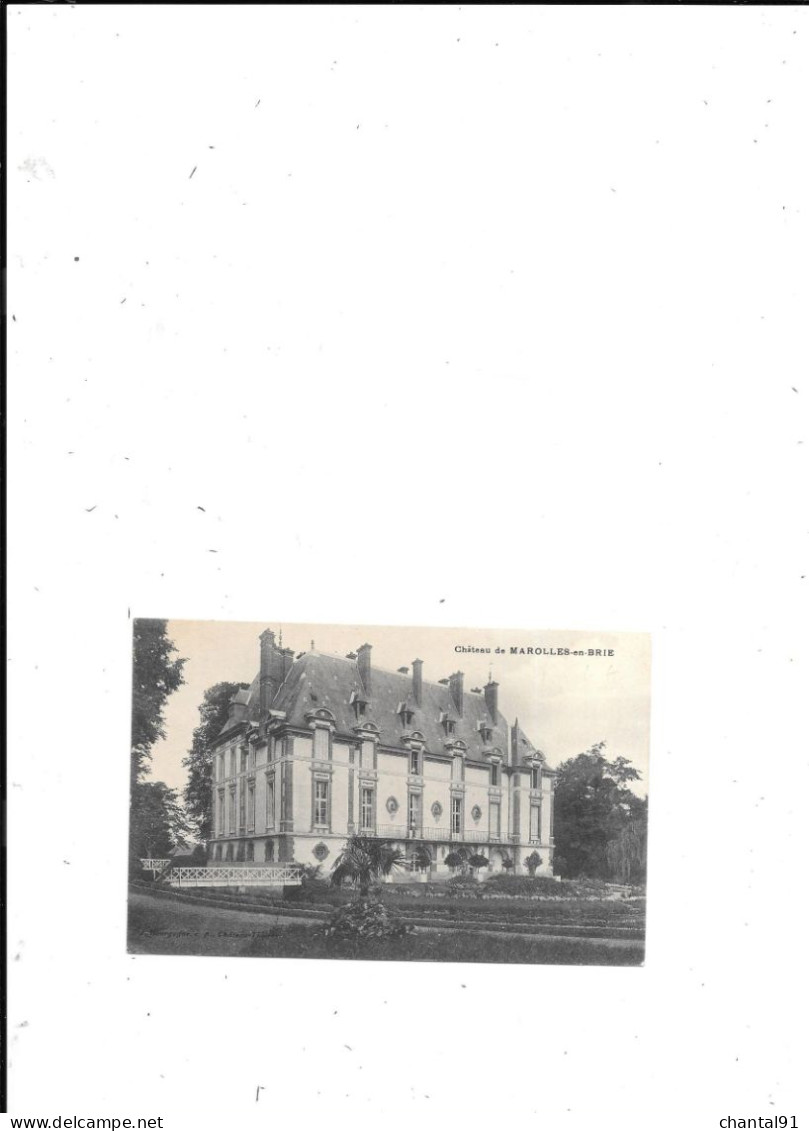 CARTE POSTALE 94 CHATEAU DE MAROLLES EN BRIE - Marolles En Brie