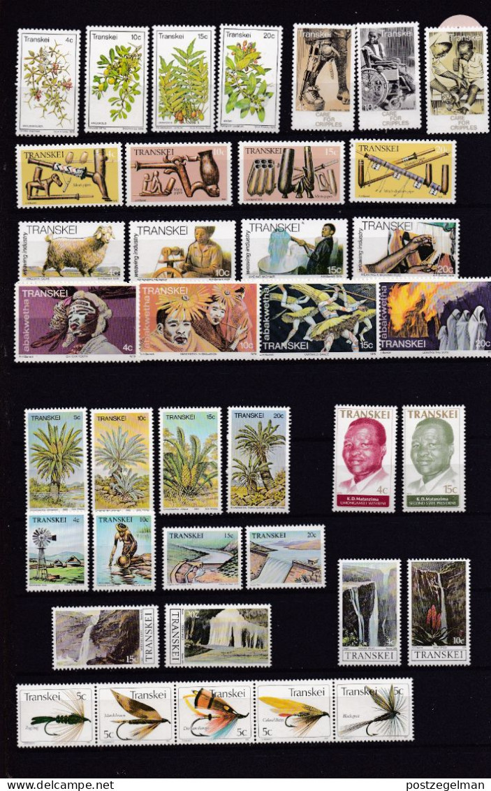 TRANSKEI, 1976-1994, 309 MNH Stamp(s) In Full Series, Between SACCnrs 1-317, Scan, TRAMIN-3 - Transkei