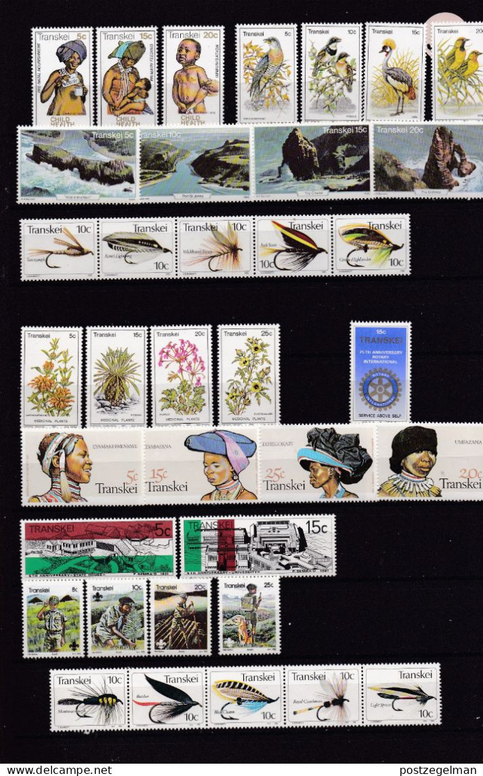 TRANSKEI, 1976-1994, 309 MNH Stamp(s) In Full Series, Between SACCnrs 1-317, Scan, TRAMIN-3 - Transkei