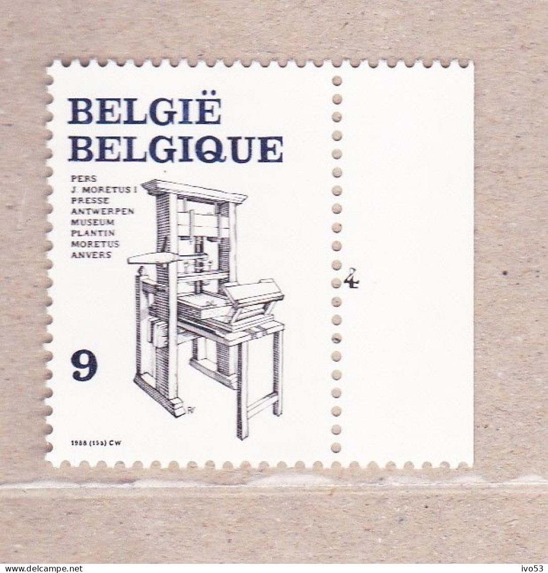 1988 Nr 2309**Plaatnummer 4.Boekdrukkunst. - 1981-1990