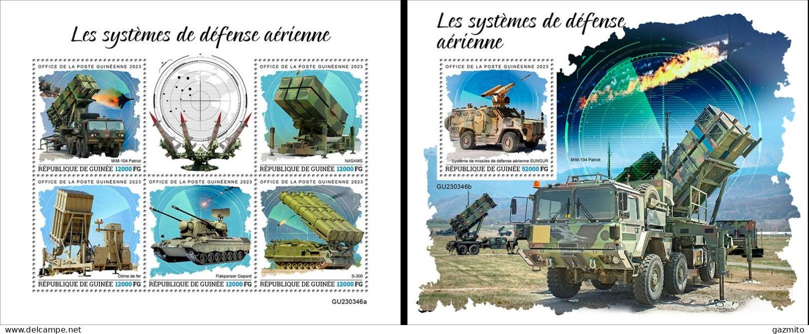 Guinea 2023, Air Defence System, 5val In BF +BF - Autres (Terre)