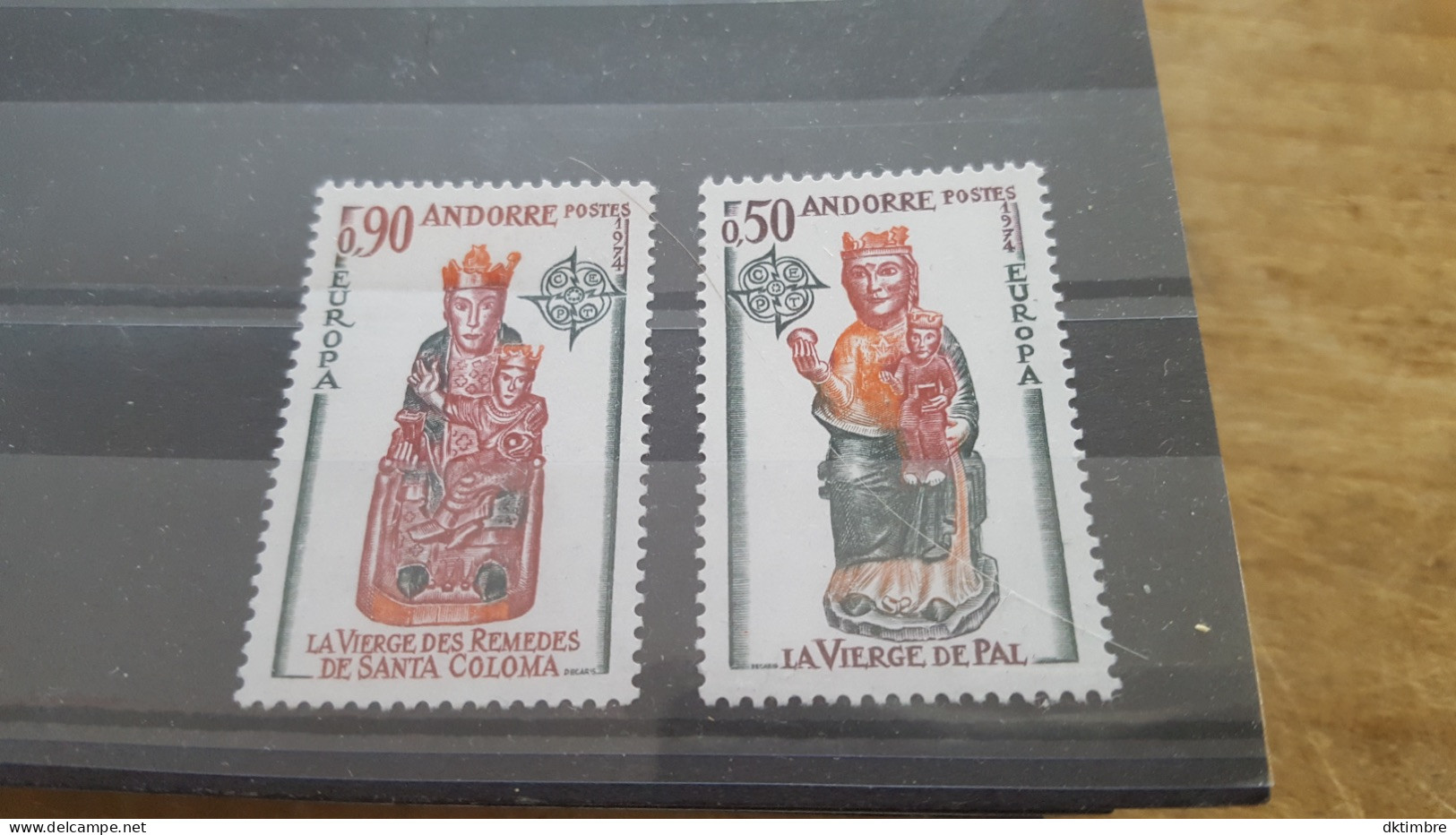 LOT655296 TIMBRE DE ANDORRE EUROPA NEUF** LUXE N°237/238  VALEUR 55 EUROS - Collections