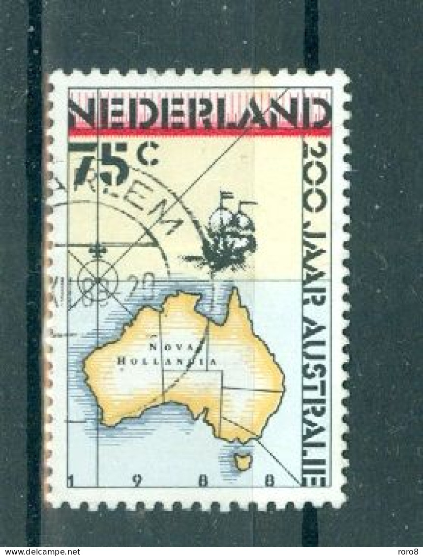 PAYS-BAS - N°1320 Oblitéré - Bicentenaire De L'implantation Des Premiers Colons En Australie. - Used Stamps