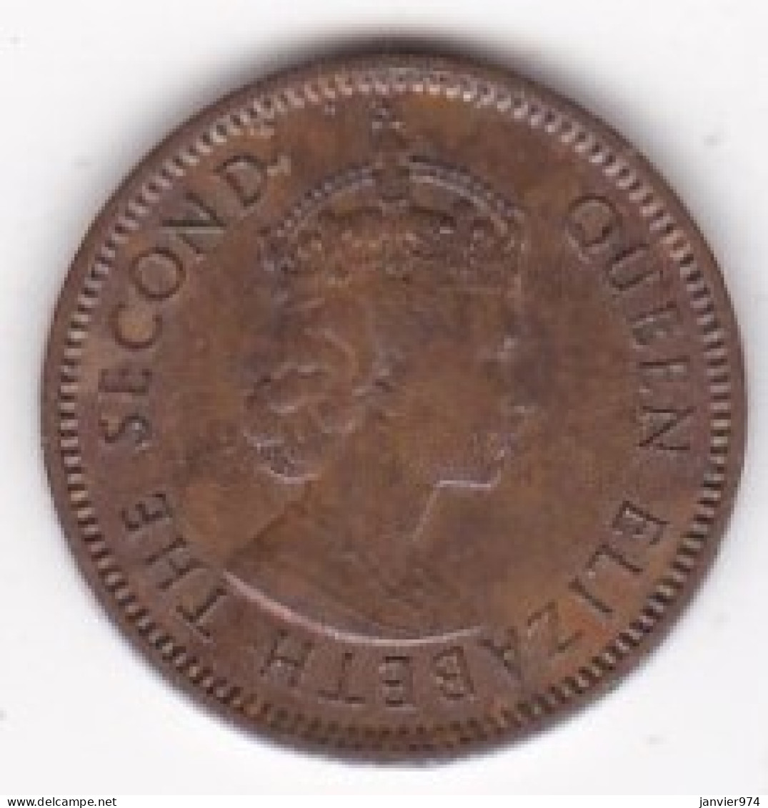 Ile Maurice , 1 Cent 1975 , Elizabeth II , En Bronze , KM# 31 - Mauritius