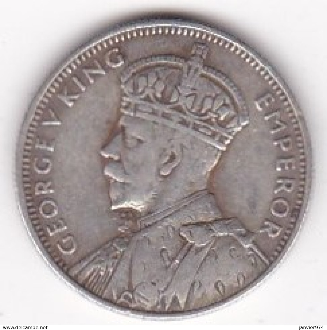 Ile Maurice 1/4 Rupee 1934 , George V , En Argent , KM# 15 - Maurice