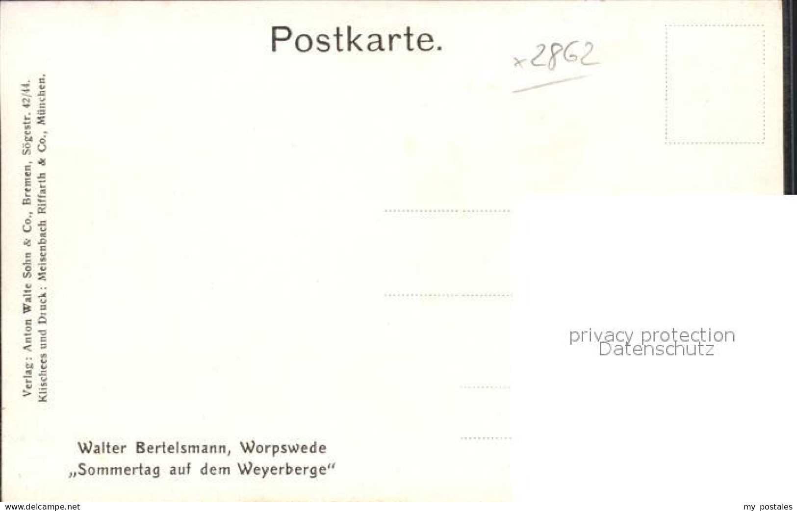 42169055 Worpswede Walther Bertelsmann Sommertag Auf Dem Weyerberge Worpswede - Worpswede