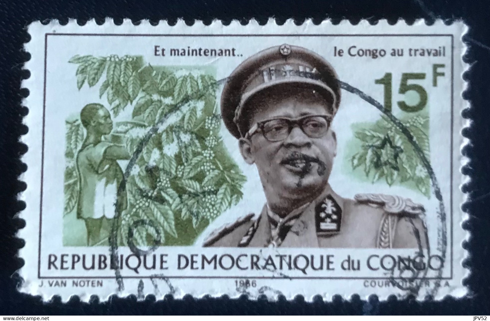 République Démocratique Du Congo - C3/38 - 1966 - (°)used - Michel 264 - Generaal Mobutu - Usados