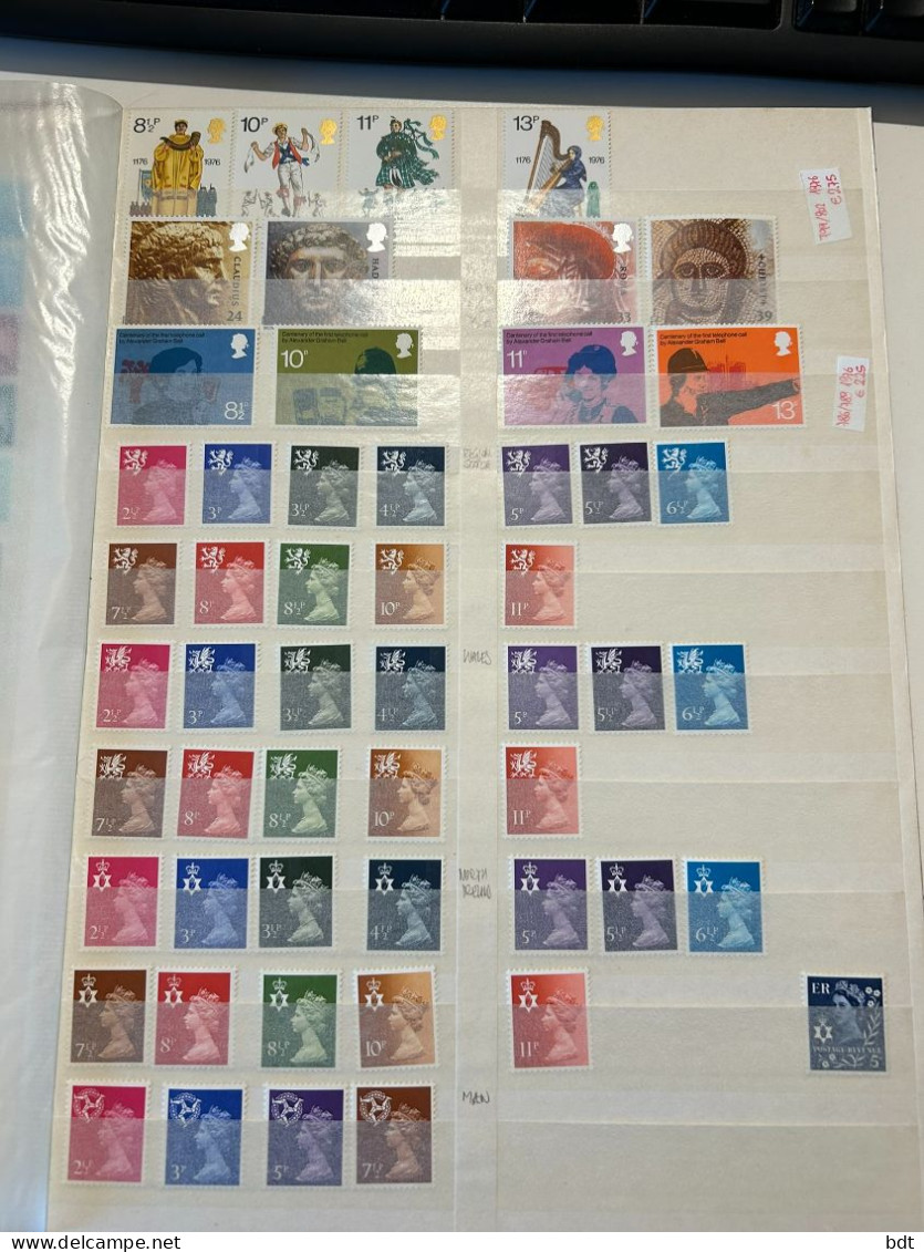 WS103 GREAT BRITAIN MINT NOT HINGED STAMPS INTERESTING COLLECTION LOW START!! - Verzamelingen