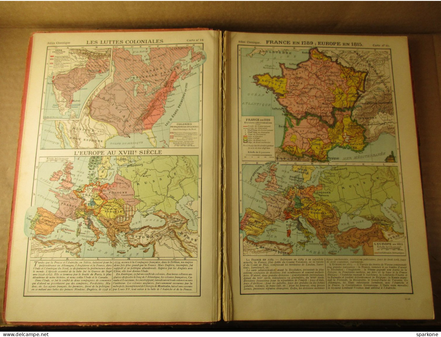 Atlas Classique De Géographie Ancienne Et Moderne (F. Schrader Et L. Gallouédec) éditions Hachette De 1928 - Maps/Atlas