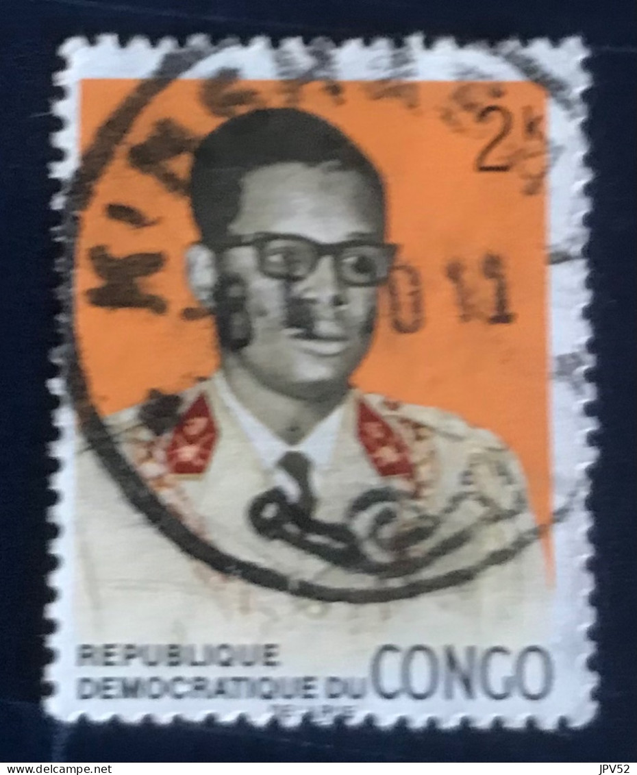 République Démocratique Du Congo - C3/38 - 1969 - (°)used - Michel 345 - Generaal Mobutu - KINSHASA - Afgestempeld