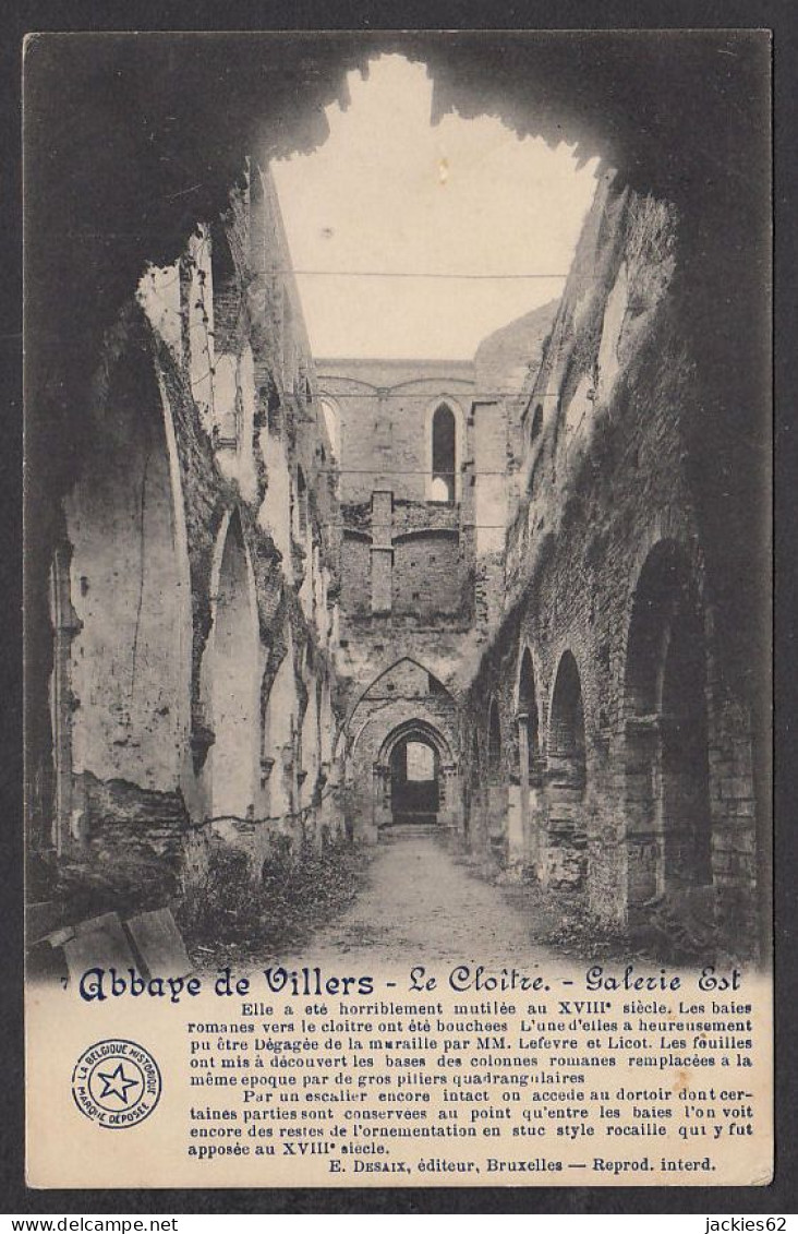 090741/ VILLERS-LA-VILLE, Abbaye, Le Cloître, Galerie Est - Villers-la-Ville