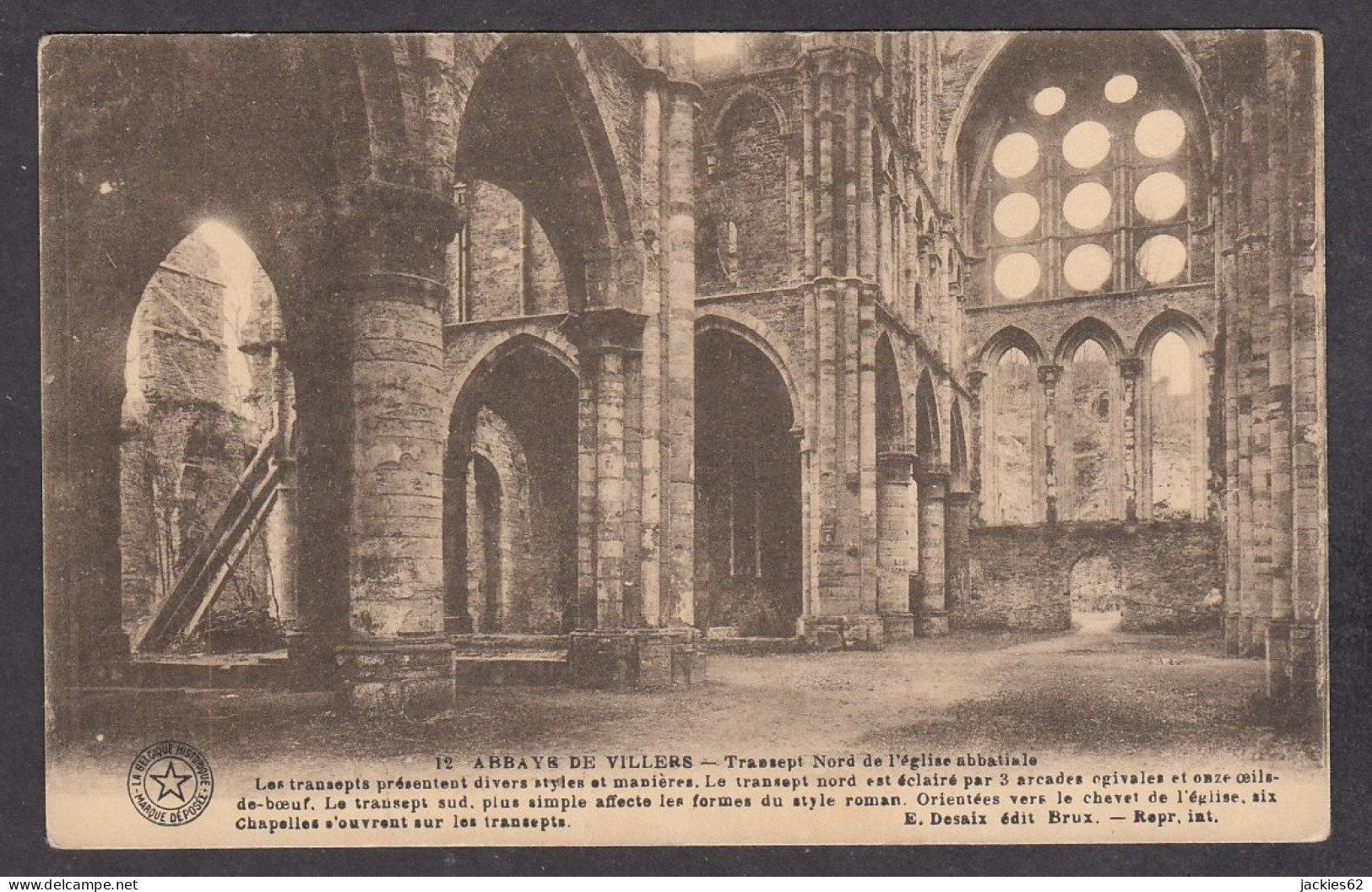 104081/ VILLERS-LA-VILLE, Abbaye, L'Eglise, Transept Nord - Villers-la-Ville