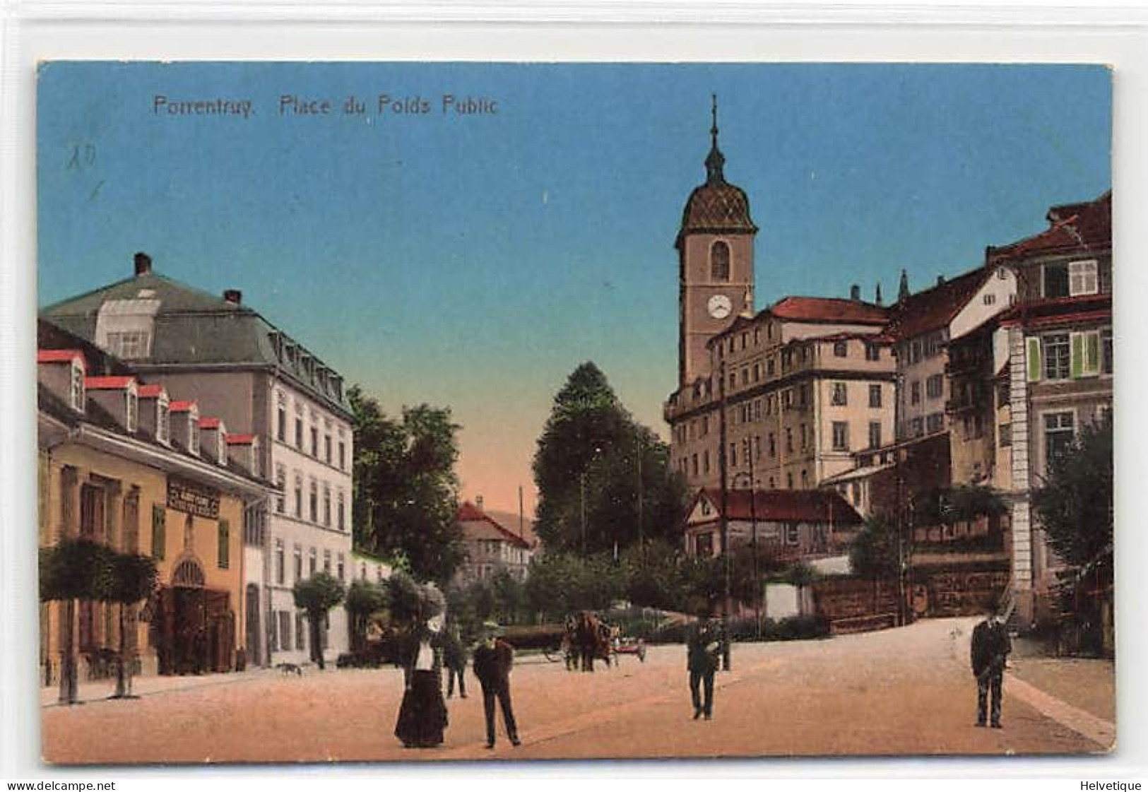 Porrentruy Place Du Poids Public 1911 - Porrentruy