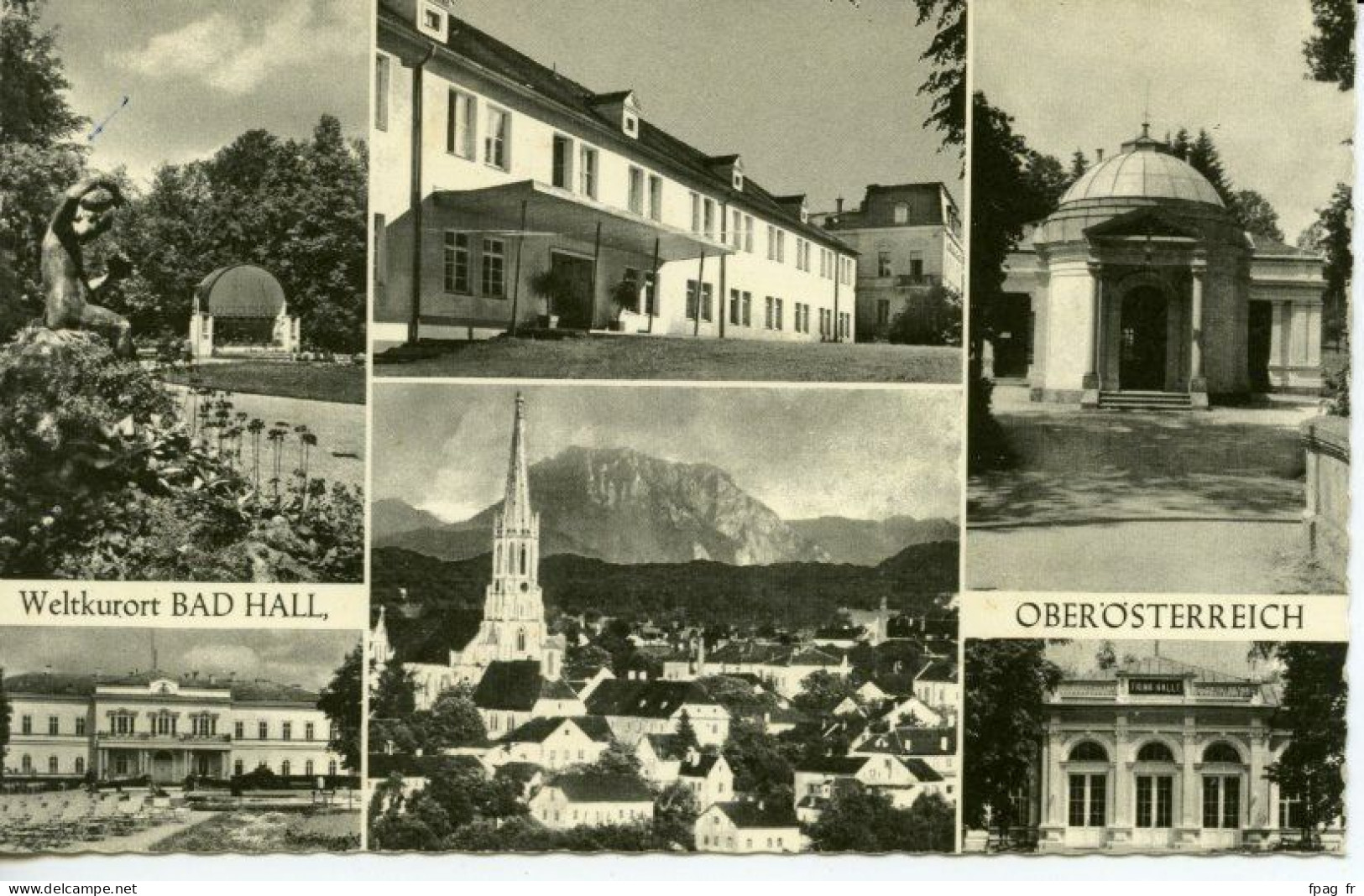 Weltkurort Bad Hall (Autriche) - Oberoesterreich Landeskurheim Trinkhalle Musikpavillon Gesamtansicht Kurhaus Kat - Bad Hall