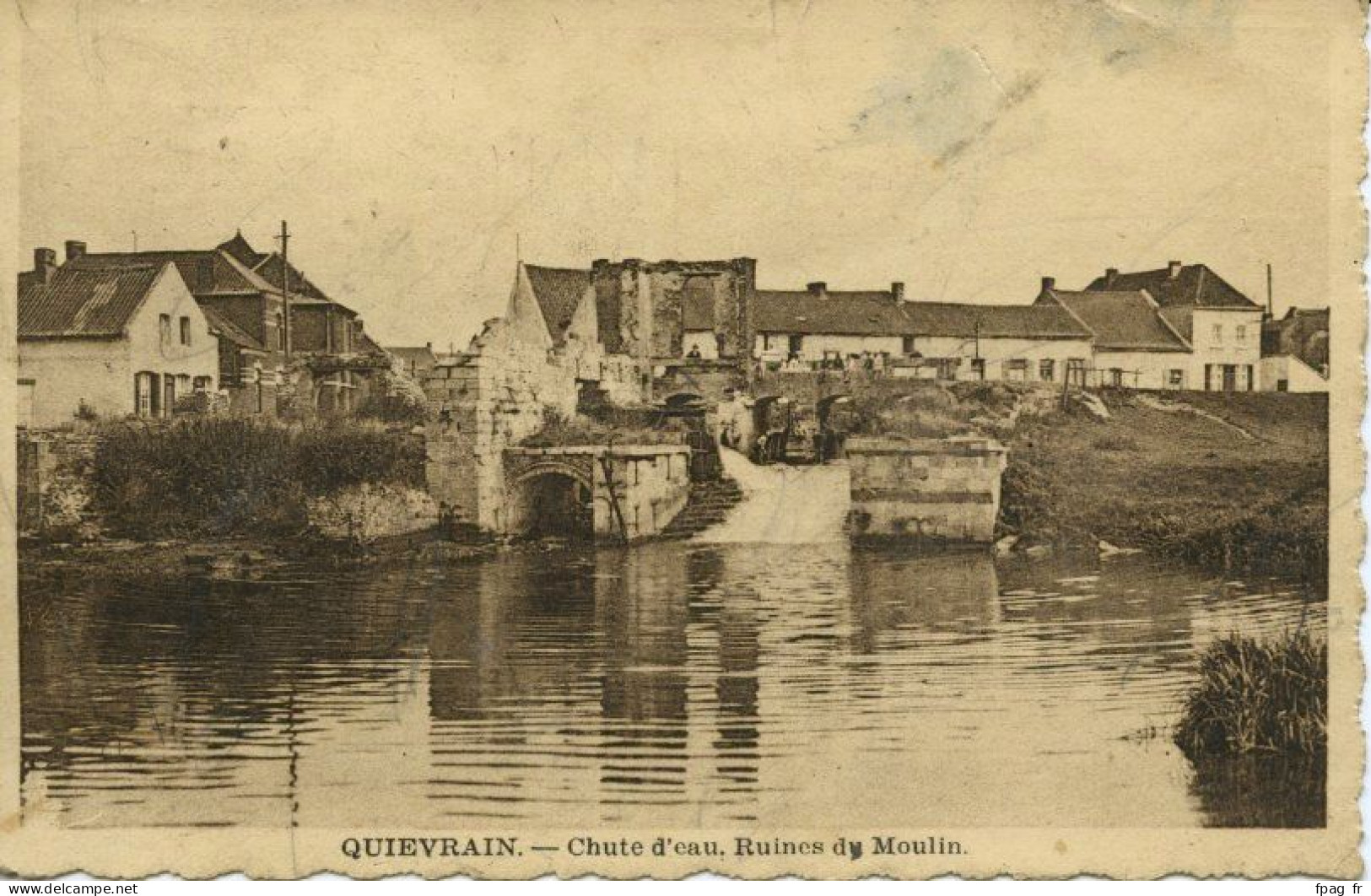 Quievrain (Belgique) - Chute D'eau - Ruines Du Moulin - Quievrain