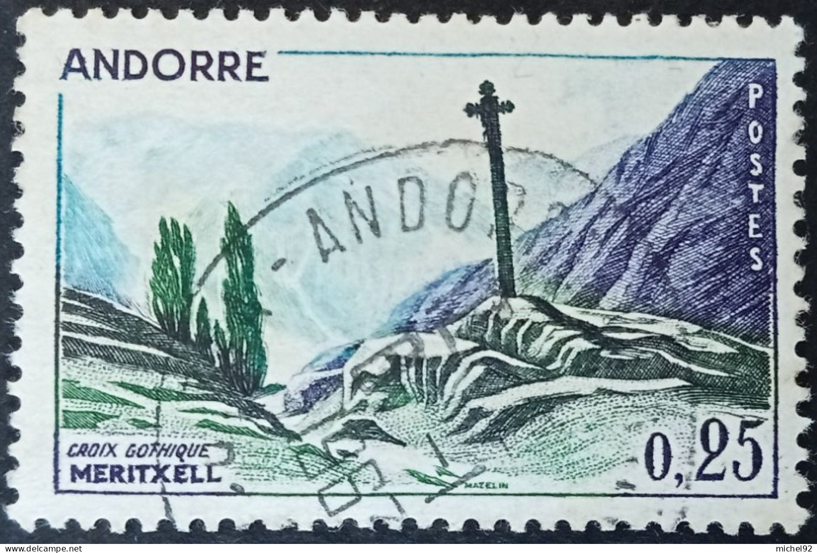 Andorre 1961-71 - YT N°158 - Oblitéré - Oblitérés