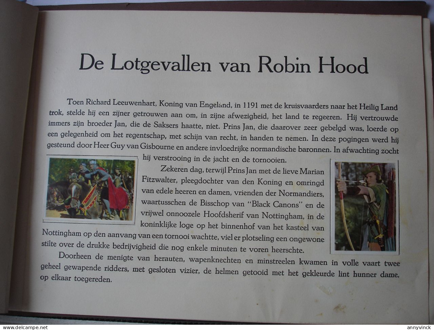 Album De Lotgevallen Van Robin Hood Volledig In Prima Staat - De Beukelaer