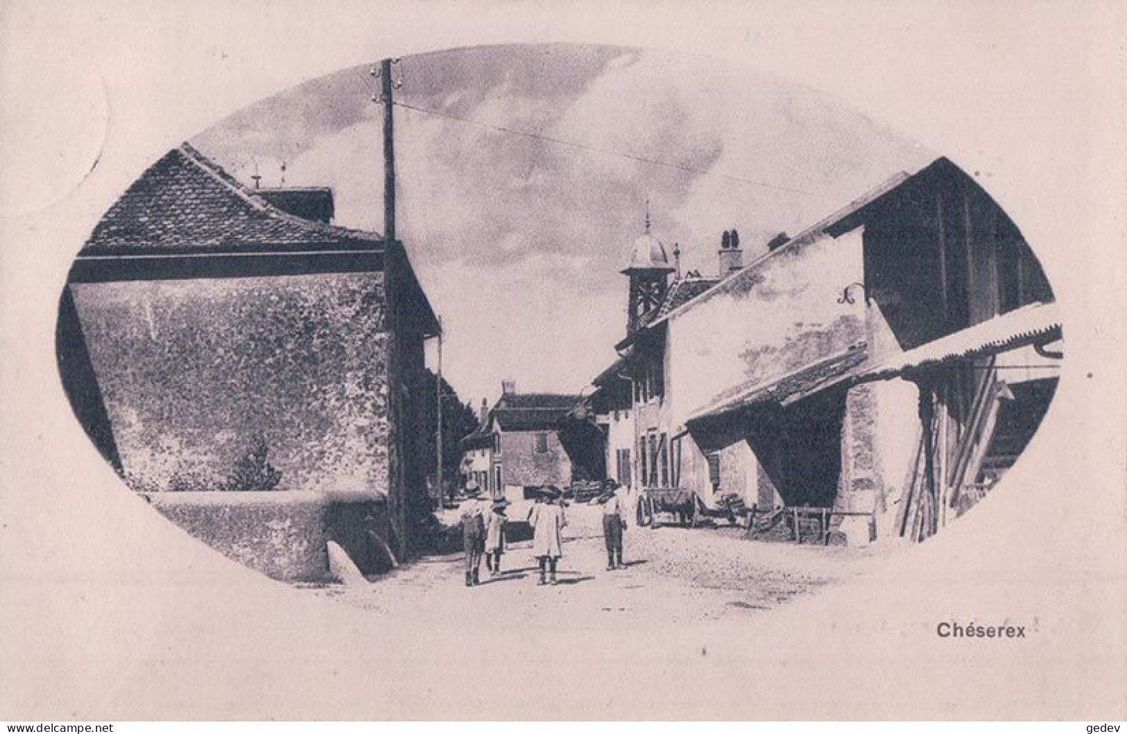 Chéserex VD, Une Rue Animée (16.2.1917) - Chéserex