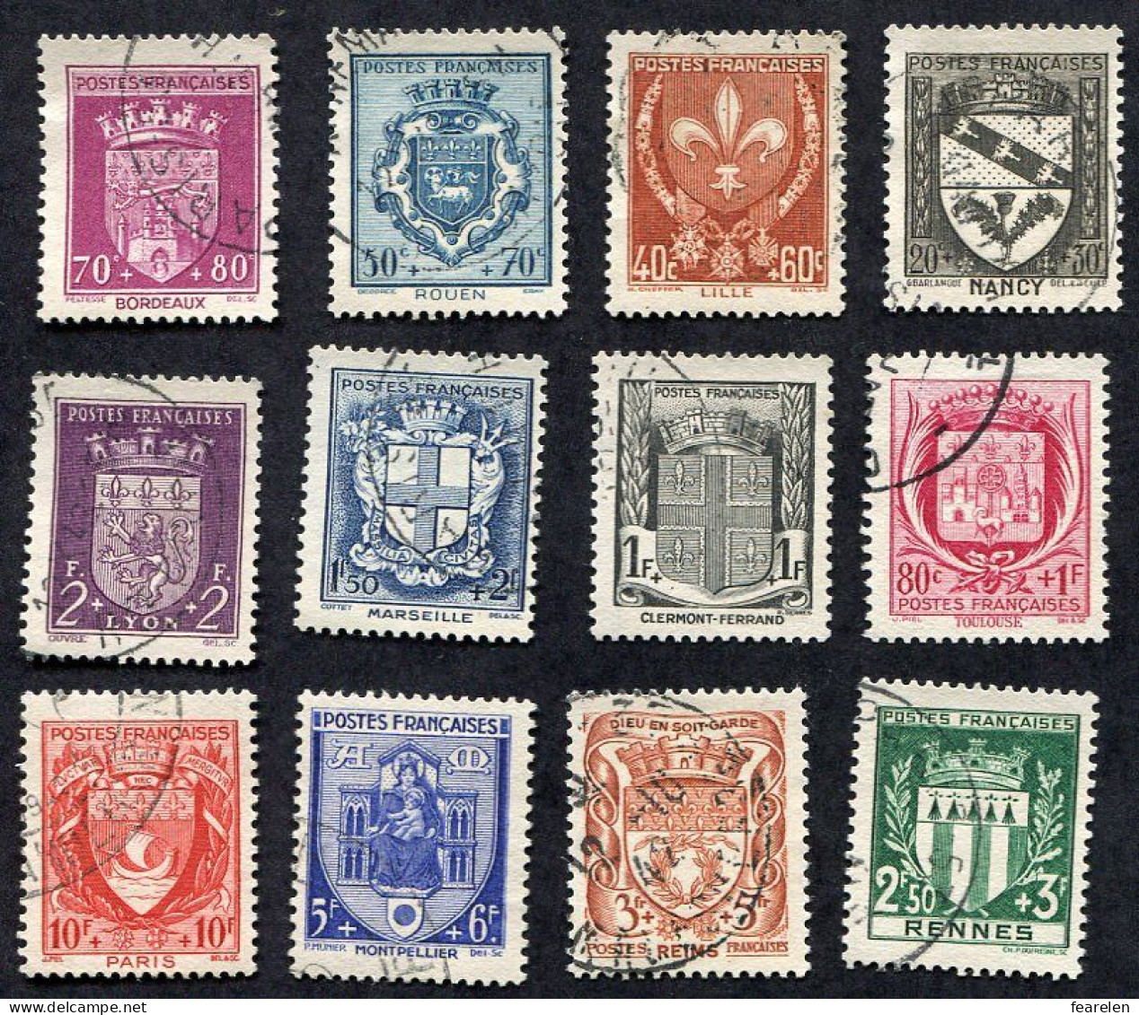 France N°526/37 Oblitéré, Qualité Très Très Beau - 1941-66 Escudos Y Blasones