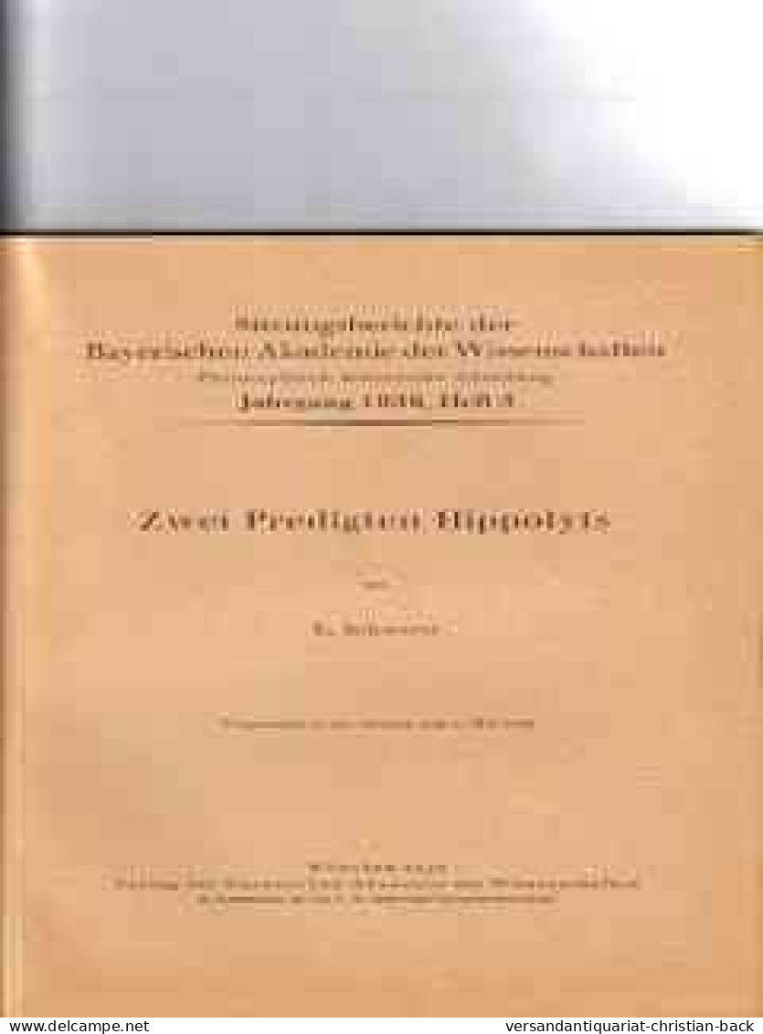 Zwei Predigten Hippolyts - Filosofia