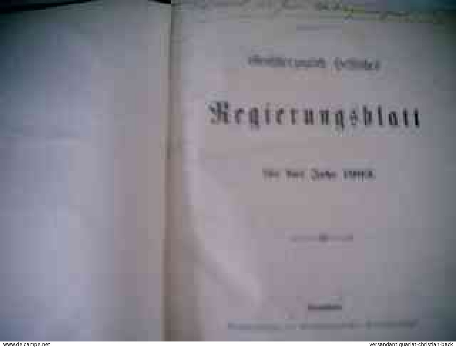 Großherzoglich Hessisches Regierungsblatt Für Das Jahr 1903 - Law