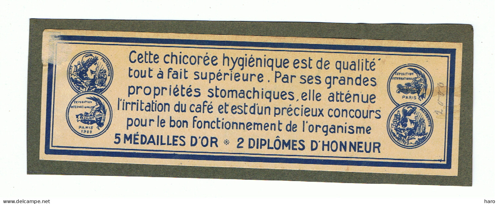 Etiquette  De Garantie De Qualité - CHICOREE   ( B314) - Kaffee & Chicorée