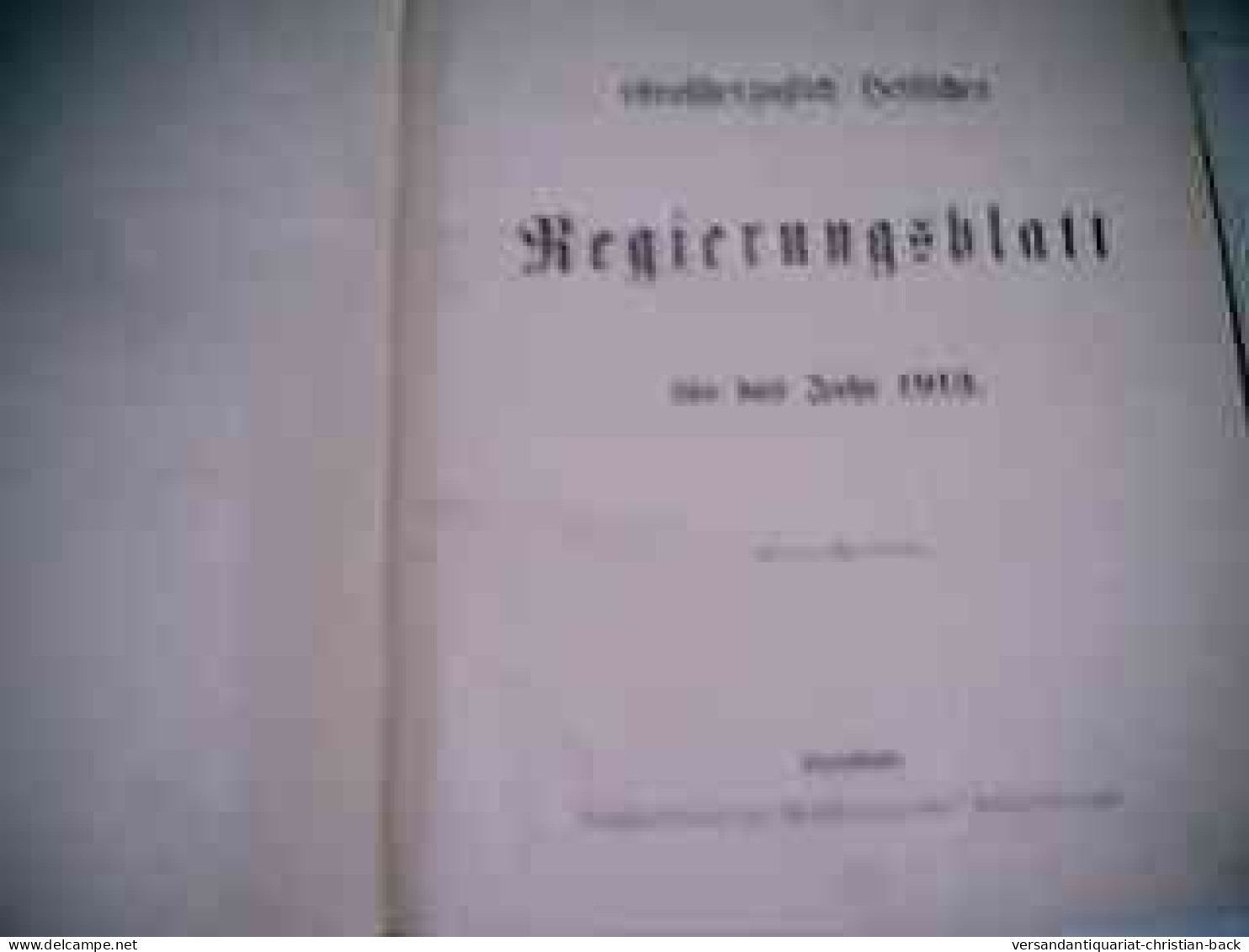 Hessisches Regierungsblatt Für Das Jahr 1913 - Law