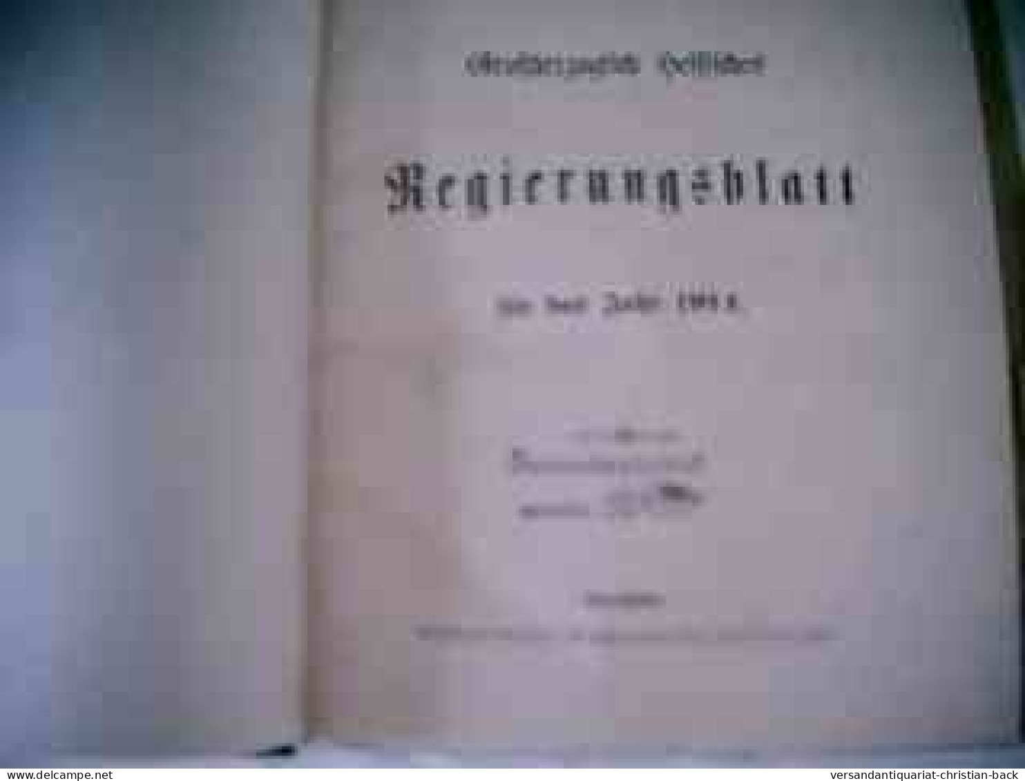 Großherzoglich Hessisches Regierungsblatt Für Das Jahr 1914 - Derecho