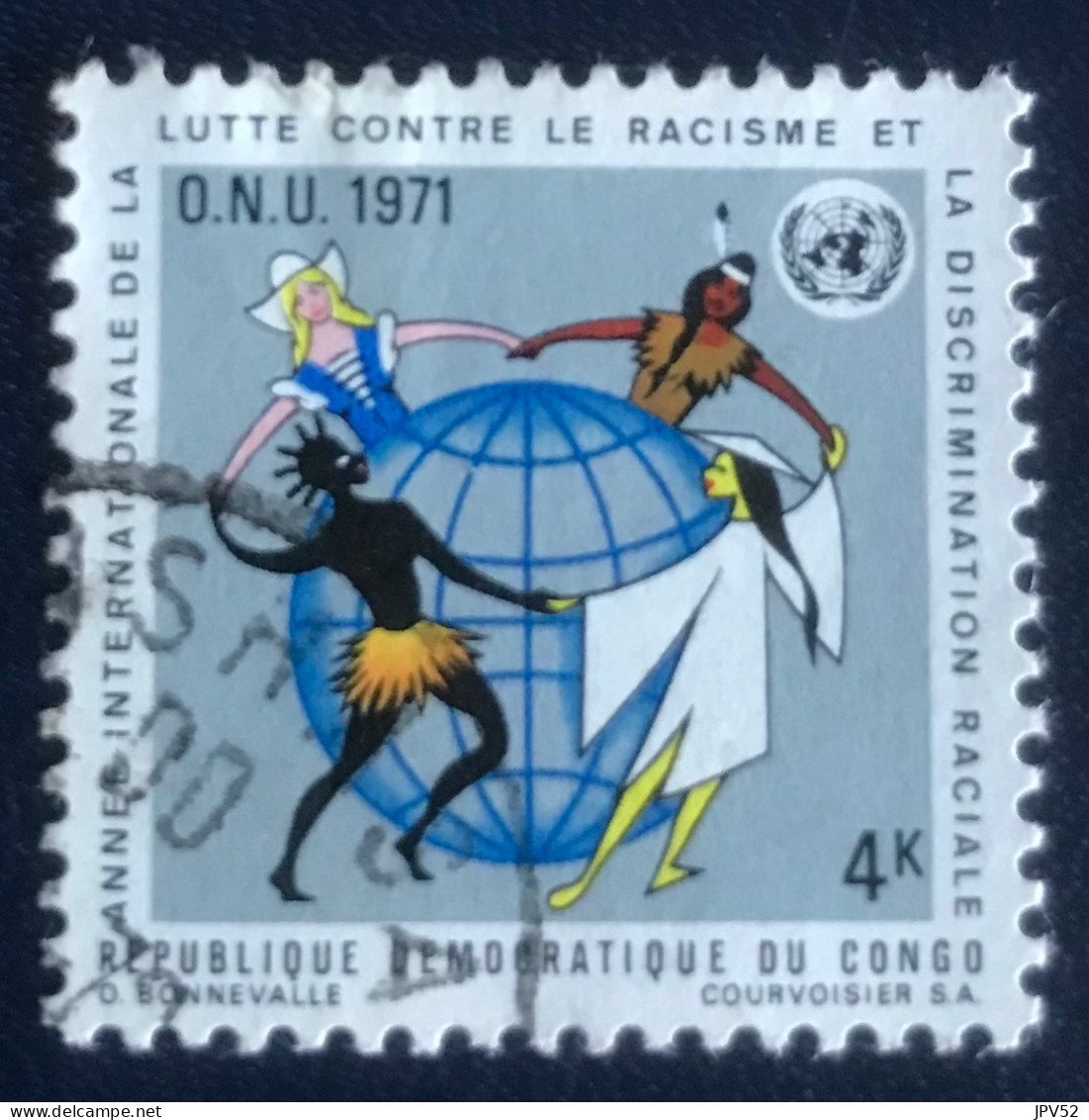 République Démocratique Du Congo - C3/42 - 1971 - (°)used - Michel 421 - Internationaal Jaar Van De Strijd Tegen Racisme - Afgestempeld